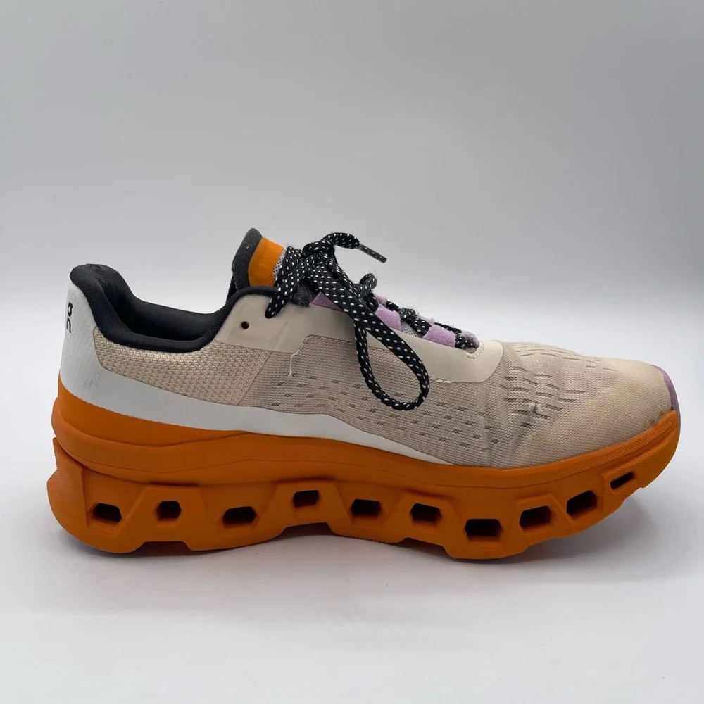 On Cloud Cloudmonster Running Shoe, Womens, Size 7 / Orange - 61-98652 - Picture 2 of 9